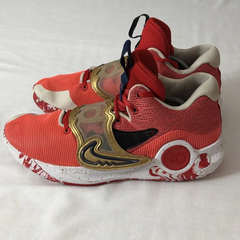 Nike KD Trey 5 X Basketball Shoes University Metallic Gold Men 11.5 DD9538-600